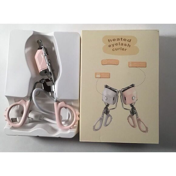 Heated Eyelash Curler USB Quick Charging Pink - Picture 1 of 4